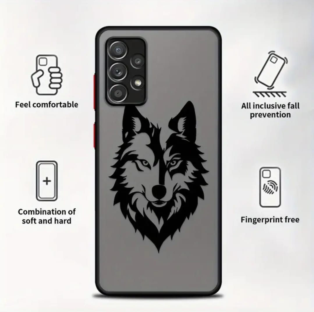 Coque de Téléphone Motif Loup pour Galaxy A22 A23 A25 A21s A24 4G A32 A33 A34 A35 A51 A52 A52s A53 A54 A55 A71 A72 A73 5G