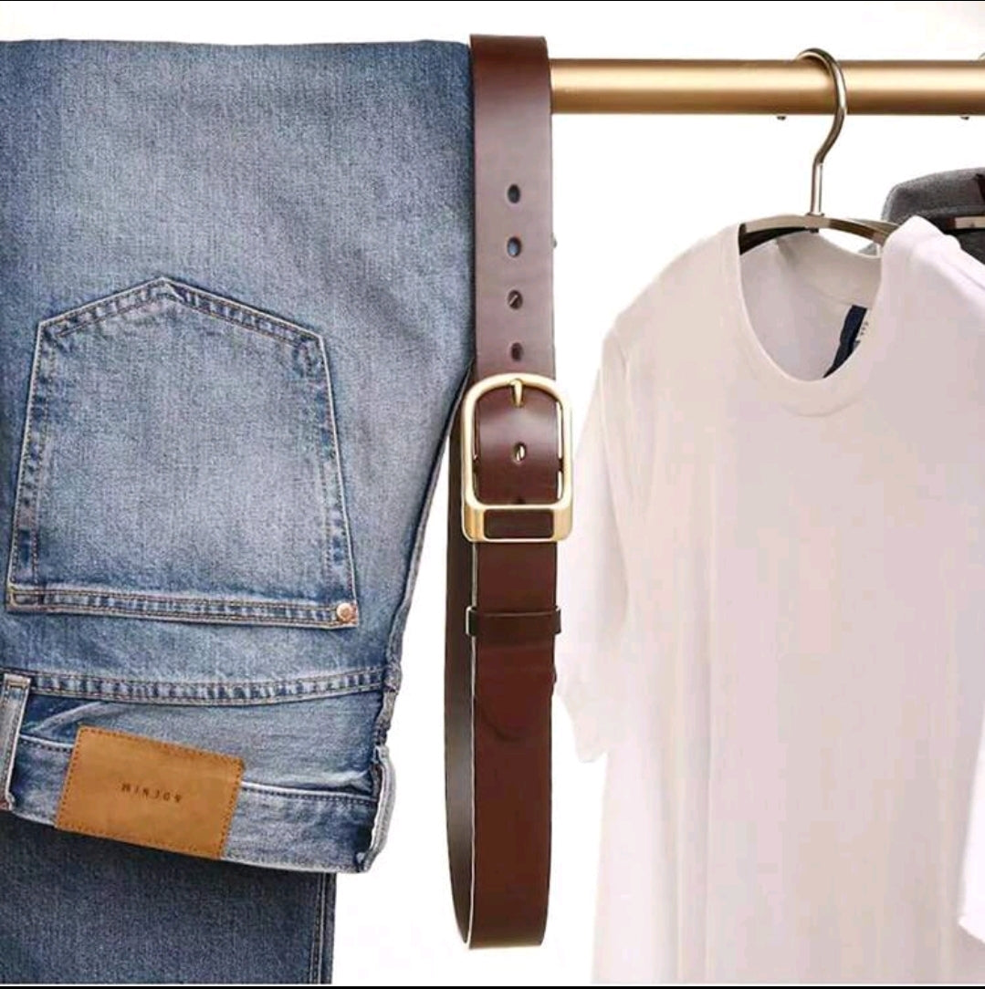 1 pièce Ceinture de haute qualité avec boucle pour hommes
