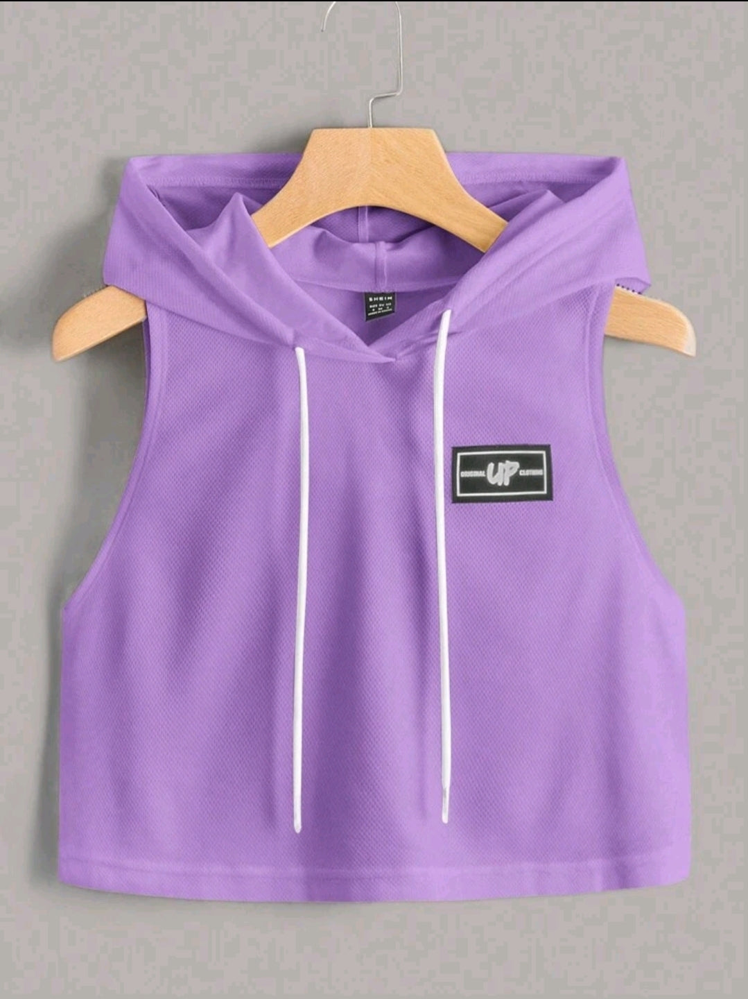 EZwear Débardeur À Capuche Pour Femmes Avec Détails Patchés, Adapté Aux Sports D'été