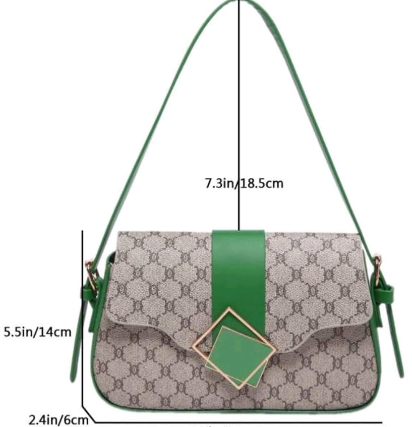 Nouveau sac carré imprimé à la mode rétro 2024, décoration de ceinture matérielle, sac sous les aisselles à ouverture