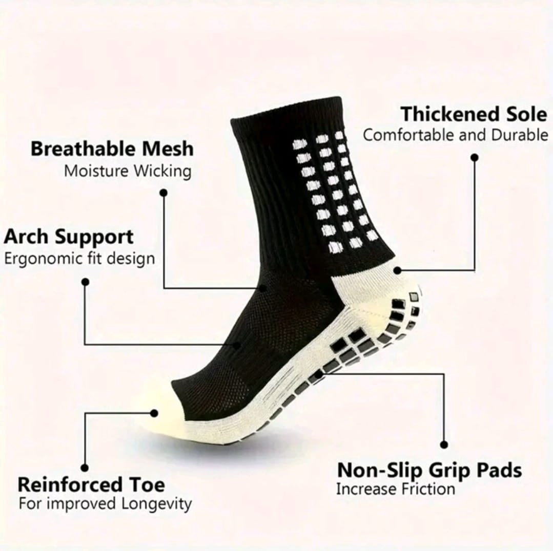 5 pièces/set Sac de football, chaussettes de football pour adolescents et hommes