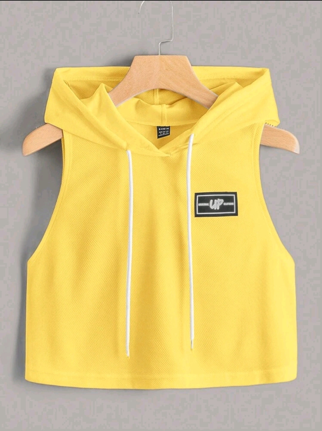 EZwear Débardeur À Capuche Pour Femmes Avec Détails Patchés, Adapté Aux Sports D'été