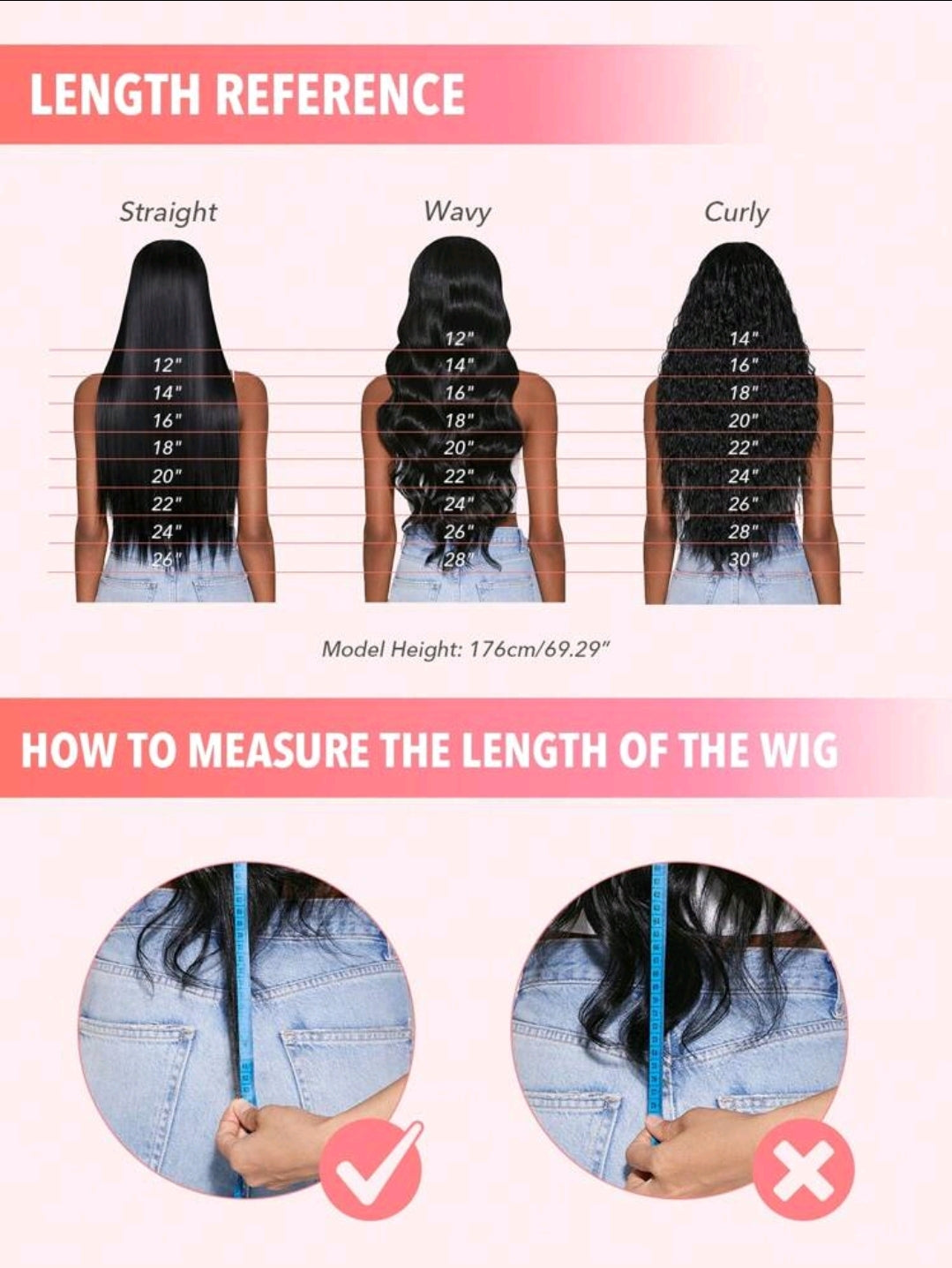 180% Perruque de cheveux humains vague de corps tissé avec bandeau human hair