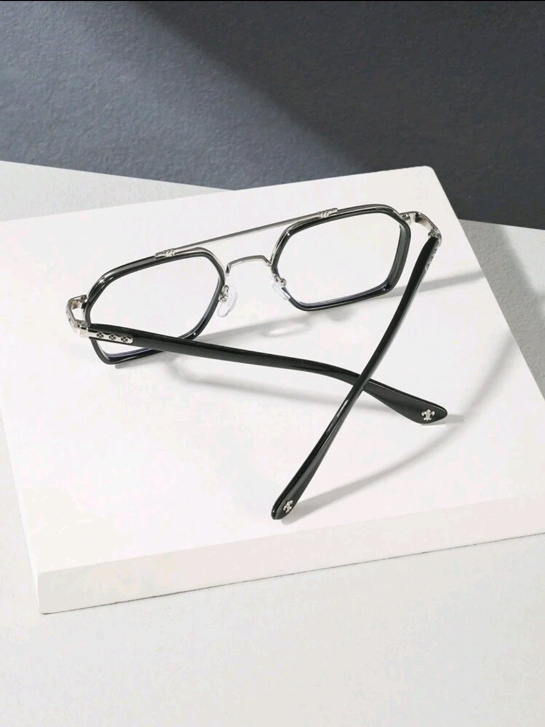 Lunettes de soleil pour hommes à verres transparents -