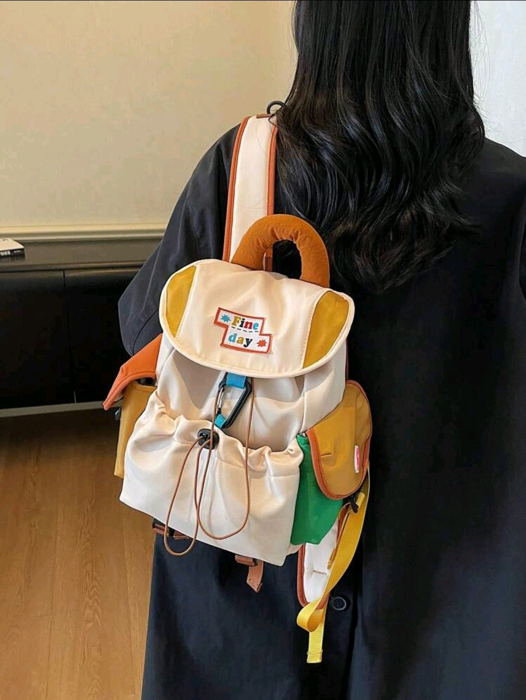 1 pièce Nouveau sac à dos multifonctionnel léger, sac de navettage casual avec grande capacité, convient aux élèves