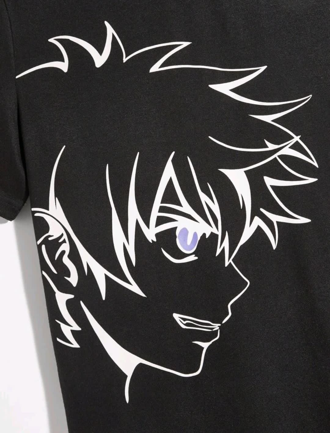 Manfinity RebelGame Homme T-shirt à motif japonaise et figure