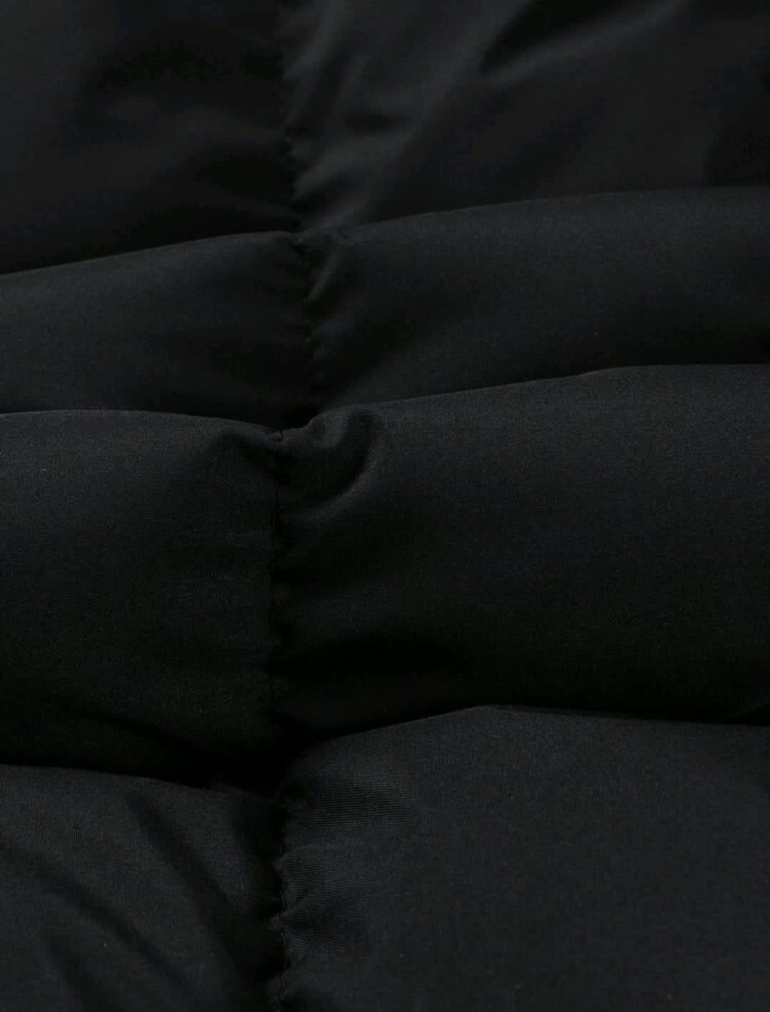 Manfinity Homme Veste matelassée sans manches à coupe ample avec fermeture éclair devant, veste de base matelassée unie pour la sortie pour homme