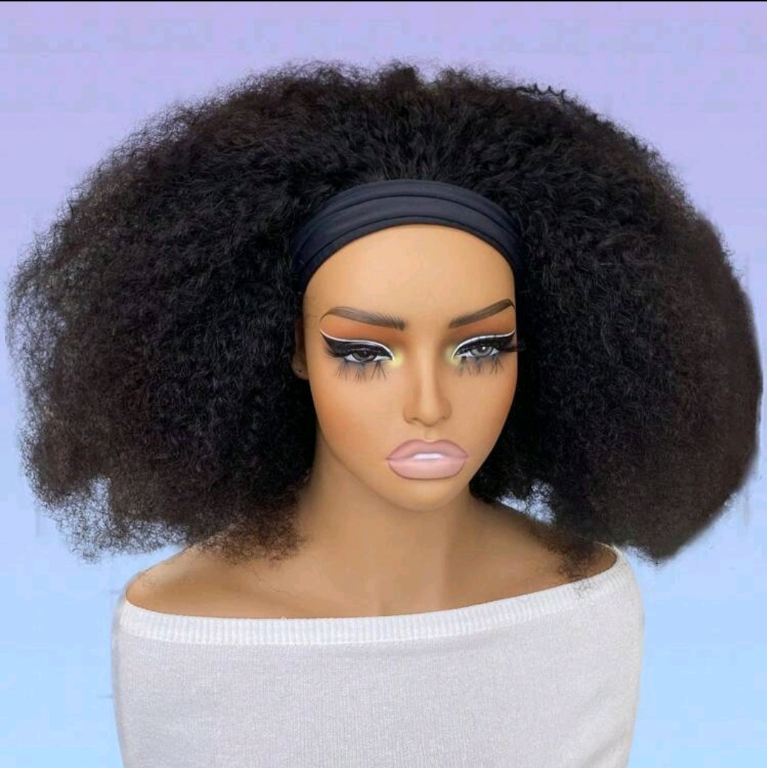 Perruque postiches cheveux humains frisés afro crépus, densité de 150%, couleur noire naturelle, fabriquée à la machine 10 inch