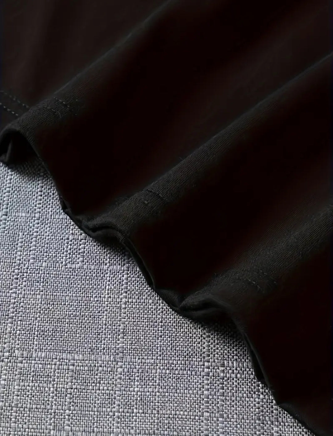 T-shirt Homme à Motif Anime - Noir Coupe Ample avec Col Rond et Imprimé Japonais & Anglais, Vêtements d'Été Décontractés pour l'Extérieur