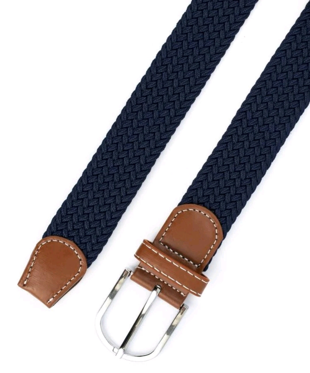 1 pièce Ceinture tressée élastique pour homme, ceinture sans trous pour les affaires