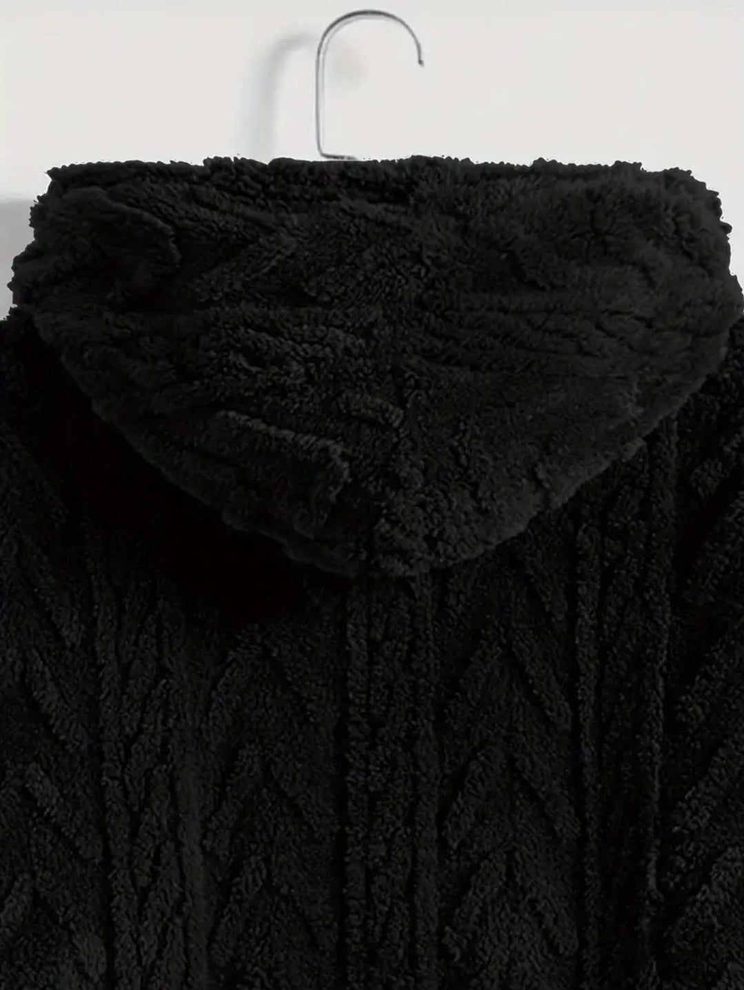 Veste à capuche en polaire de couleur unie pour homme, manteau à fermeture éclair