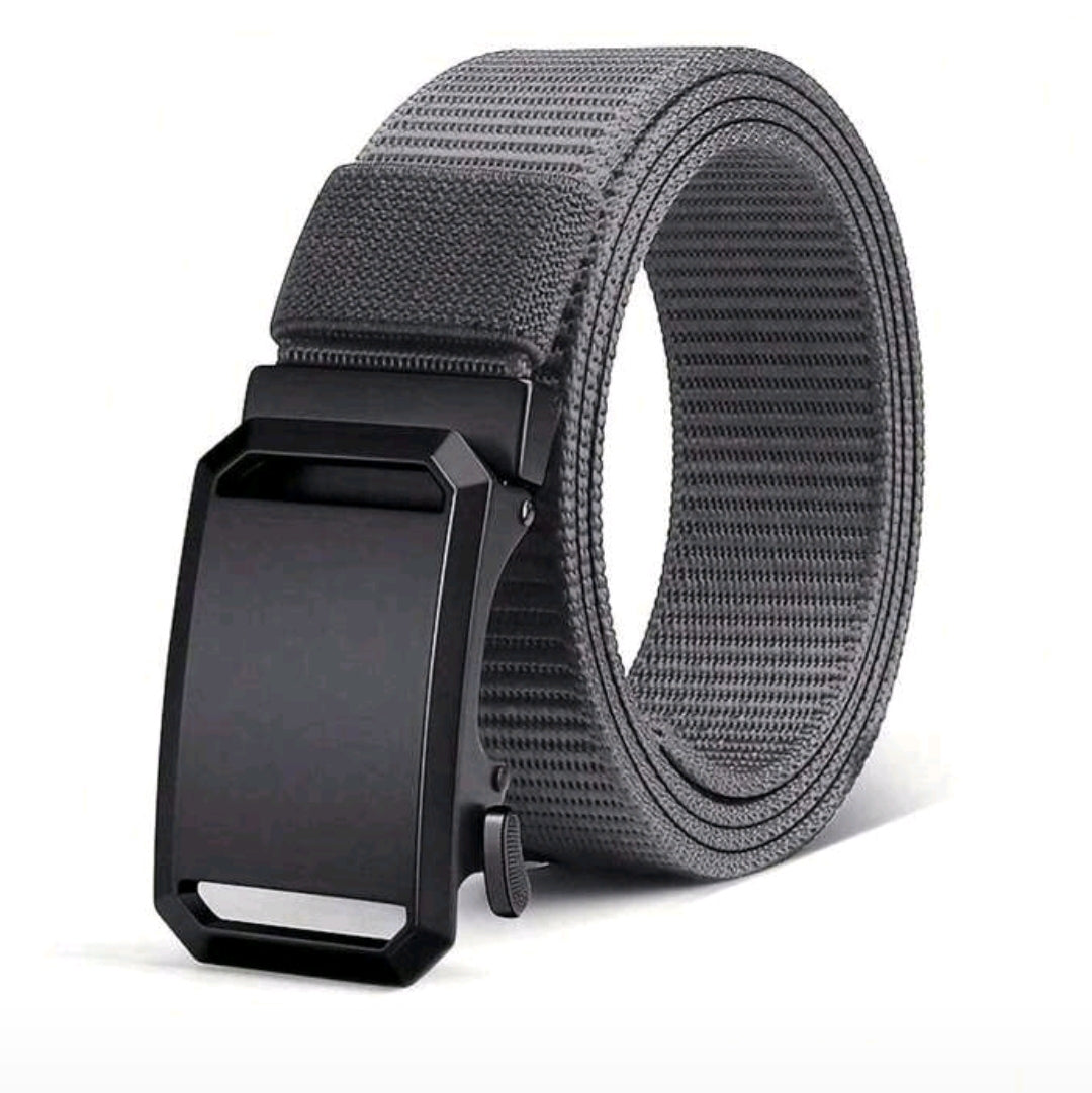 Ceinture à cliquet en nylon pour homme, ceinture mode homme en tissu nylon