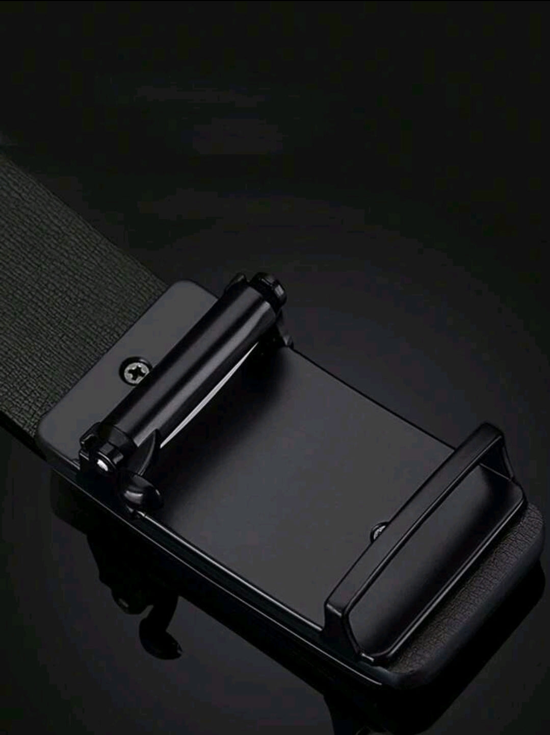 1 pièce Hommes ceinture décontractée à boucle automatique décor géométrique