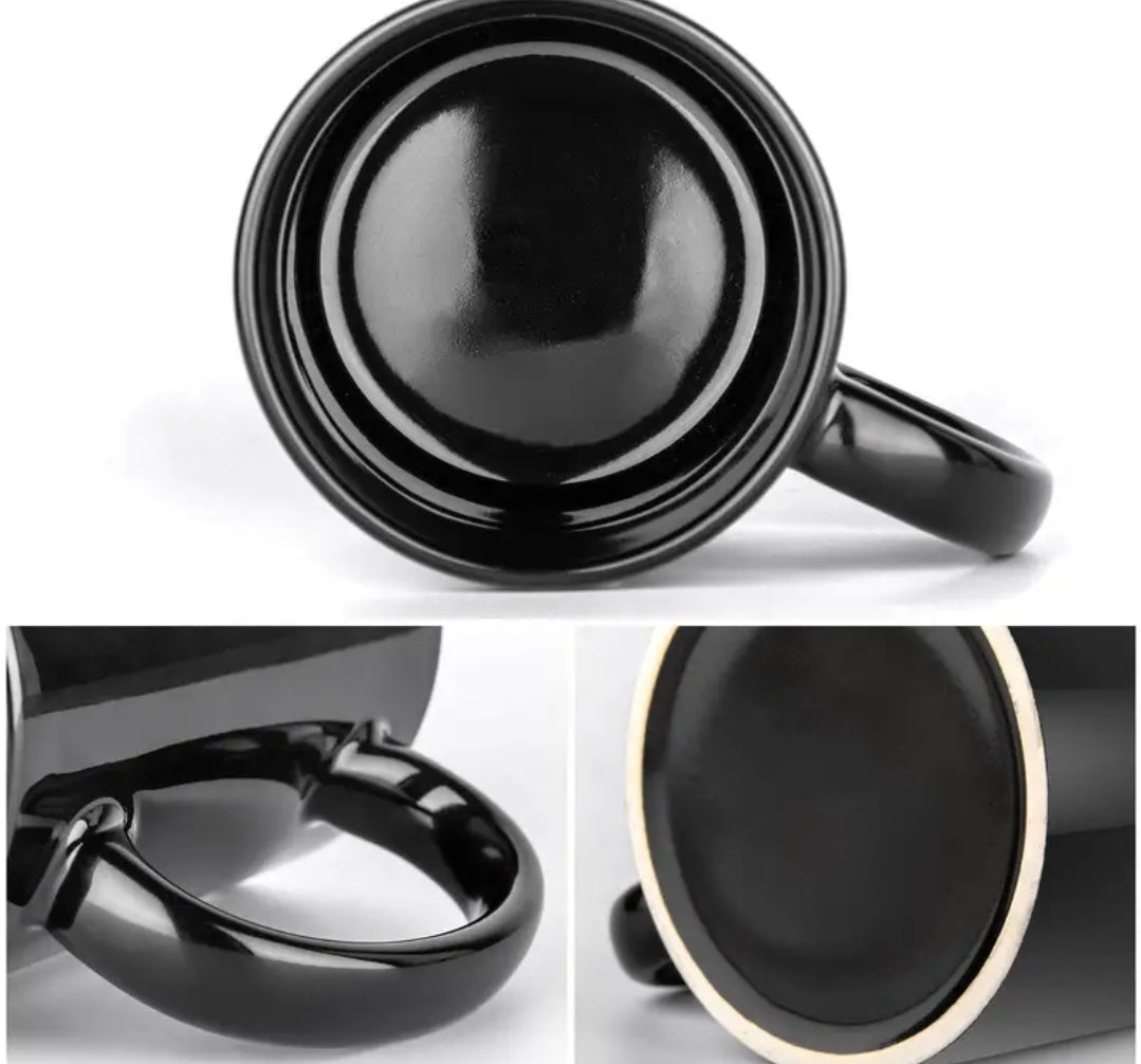 Tasse à café en céramique One Punch Man ! - Tasse familiale isolée de 11 oz avec motif noir