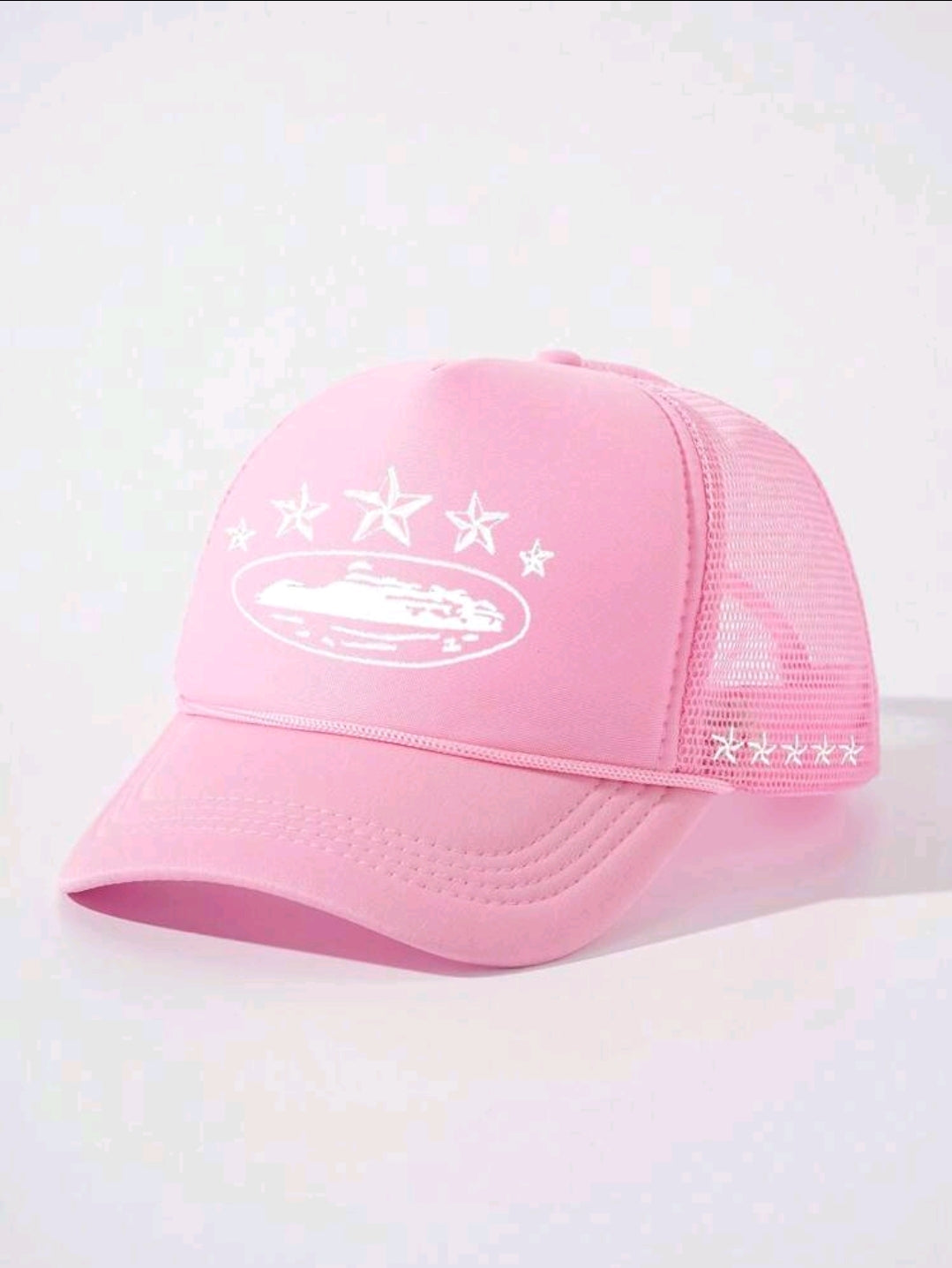 1 pièce de casquette de baseball à étoile à 5 branches brodée, visière de soleil respirante en maille, réglable pour l'extérieur