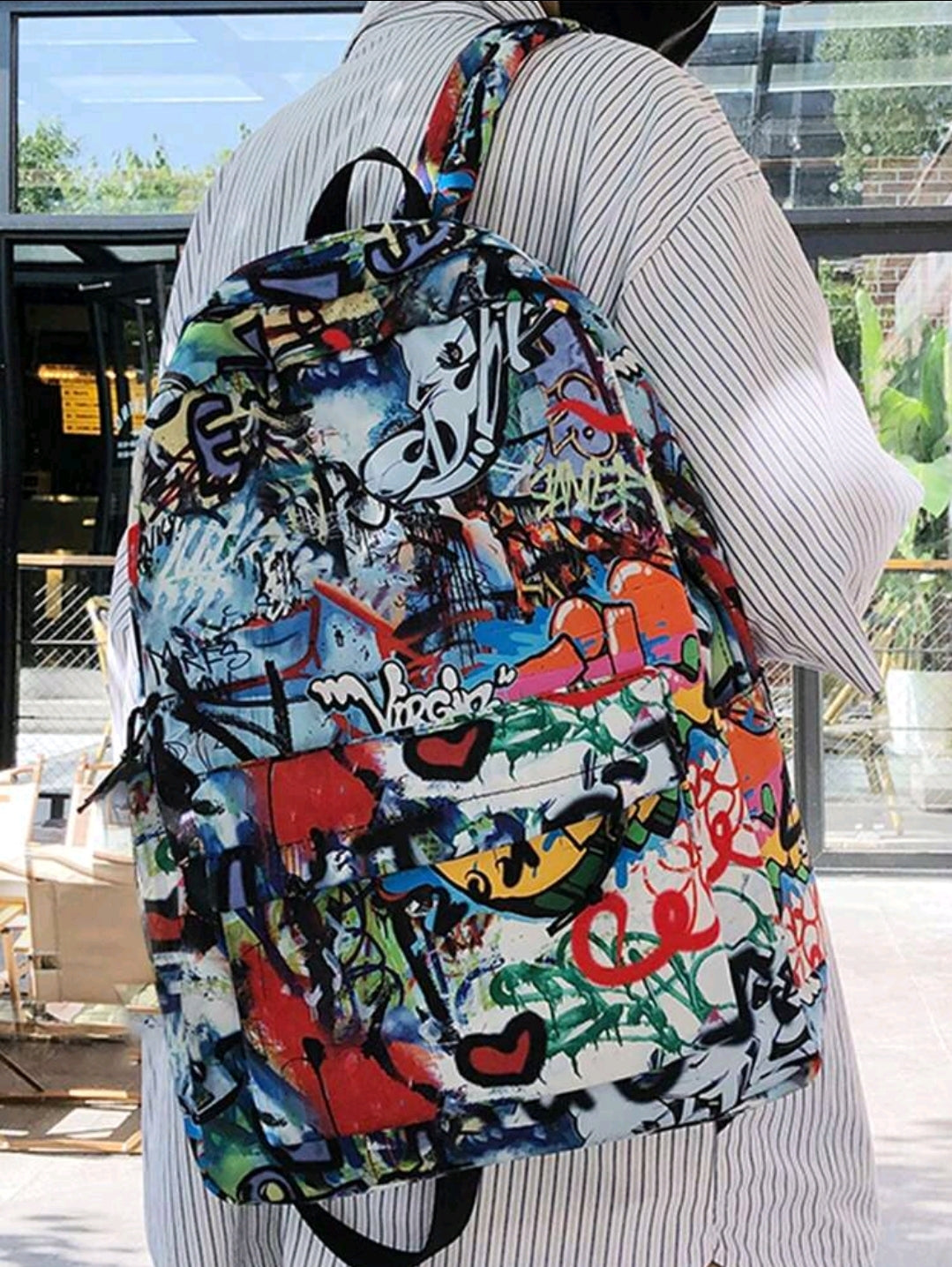Sac à dos mode homme en canevas, sac à dos grande capacité, portable, en nylon, sac de randonnée et de voyage d'été, sac essentiel pour vacances
