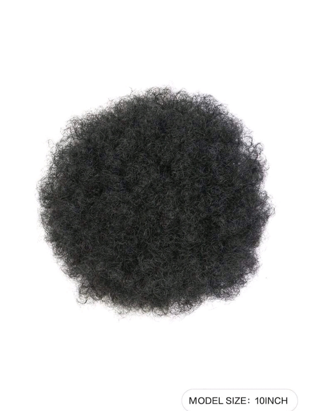 Perruque queue-de-cheval en fibre haute température synthétique de cheveux crépus bouclés afro, courte ondulation avec cordon pour chignon Afro pour femmes