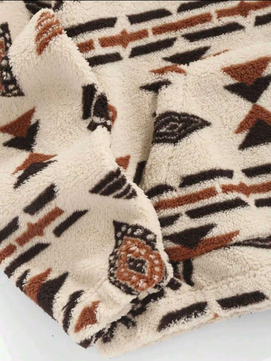 Manfinity Hypemode Sweat-shirt à capuche en molleton ample pour hommes avec motif géométrique, poche kangourou