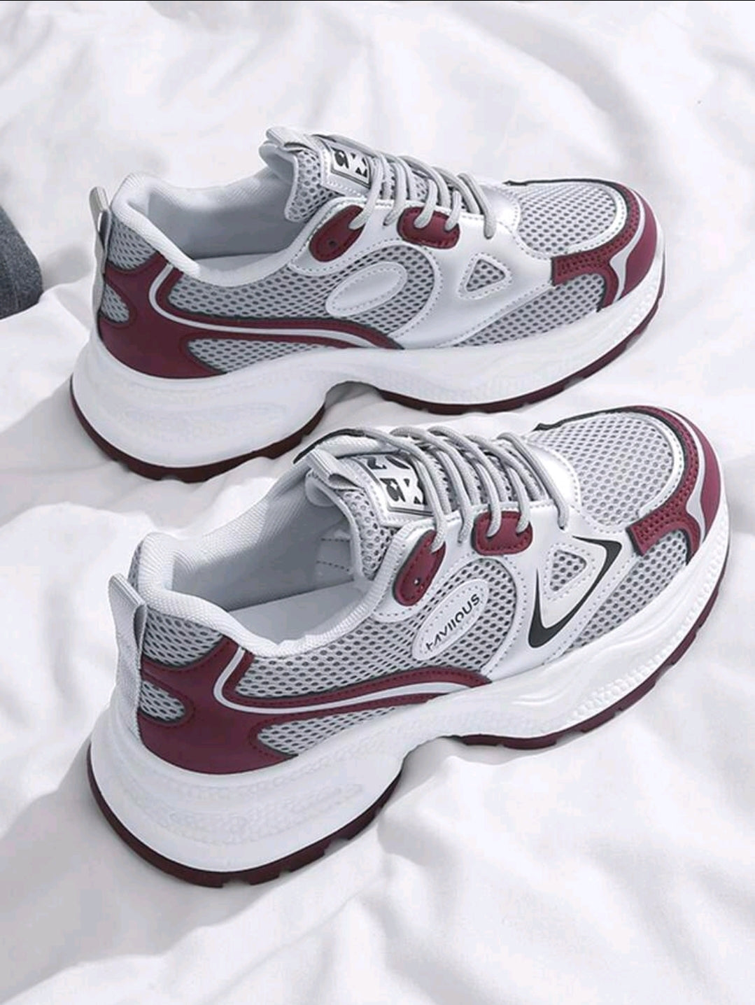 Chaussures de sport à semelle épaisse et plateforme pour femmes
