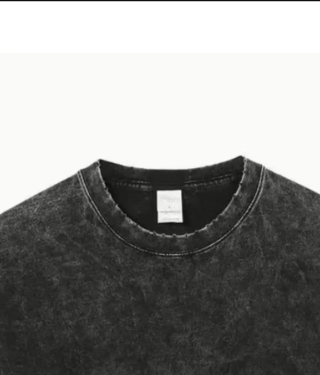 Chemise Vintage Homme en Coton Noir Lavé - T-Shirt Oversized Streetwear avec Imprimé Anime Harajuku
