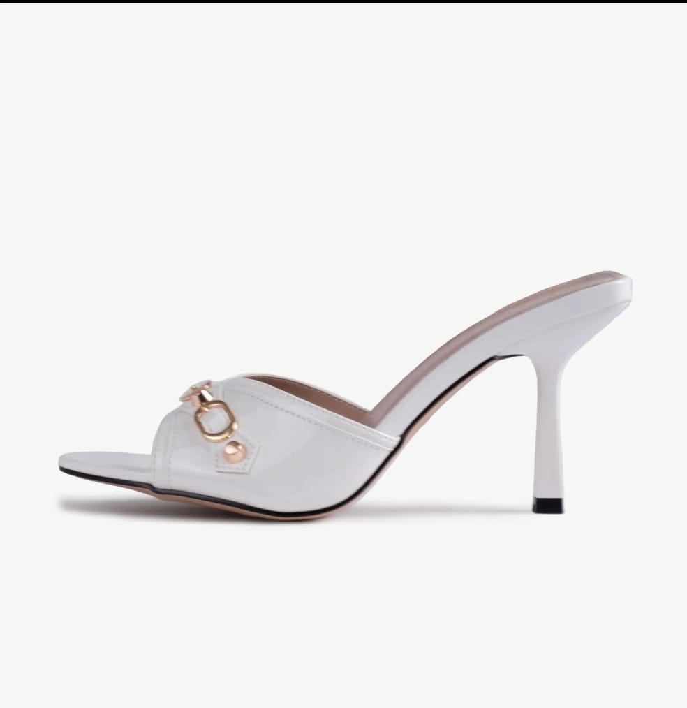 RAID Gloria Heeled Mule in Black PA