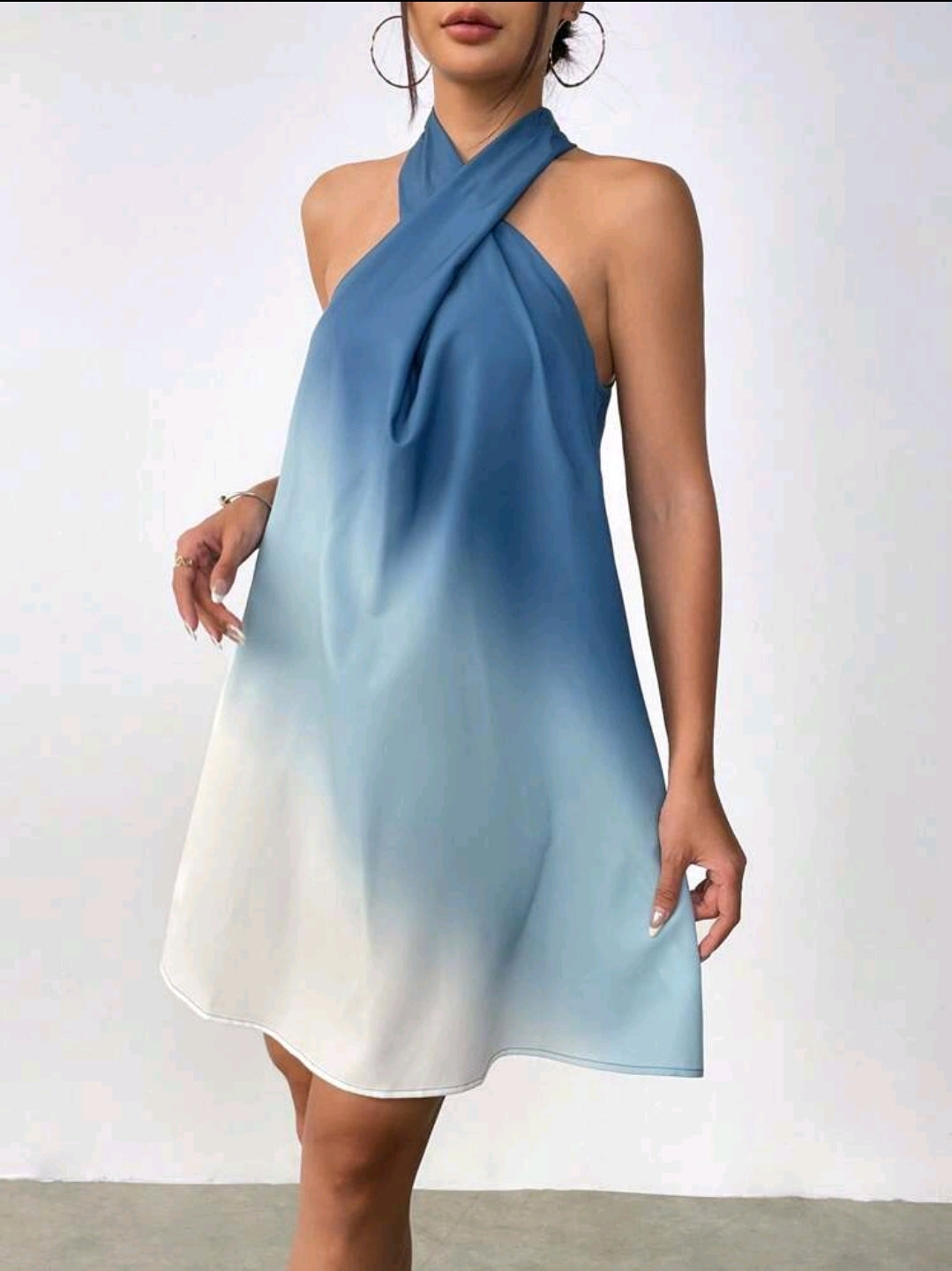 Firerie Robe Dégradée À Encolure Halter