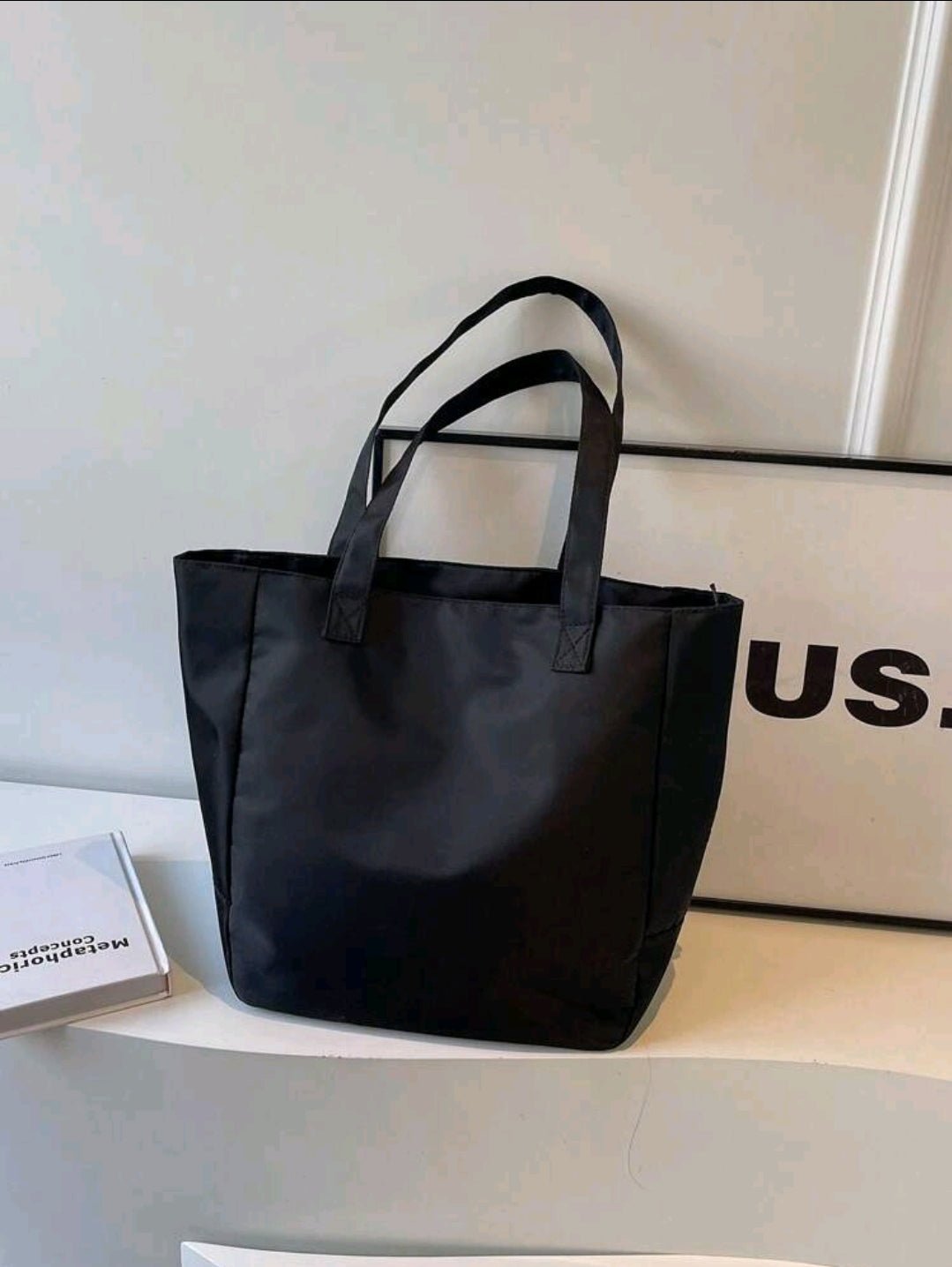 2 pièces/set Grand sac fourre-tout à la mode pour femmes, décontracté et polyvalent, convenant à un usage quotidien, aux études