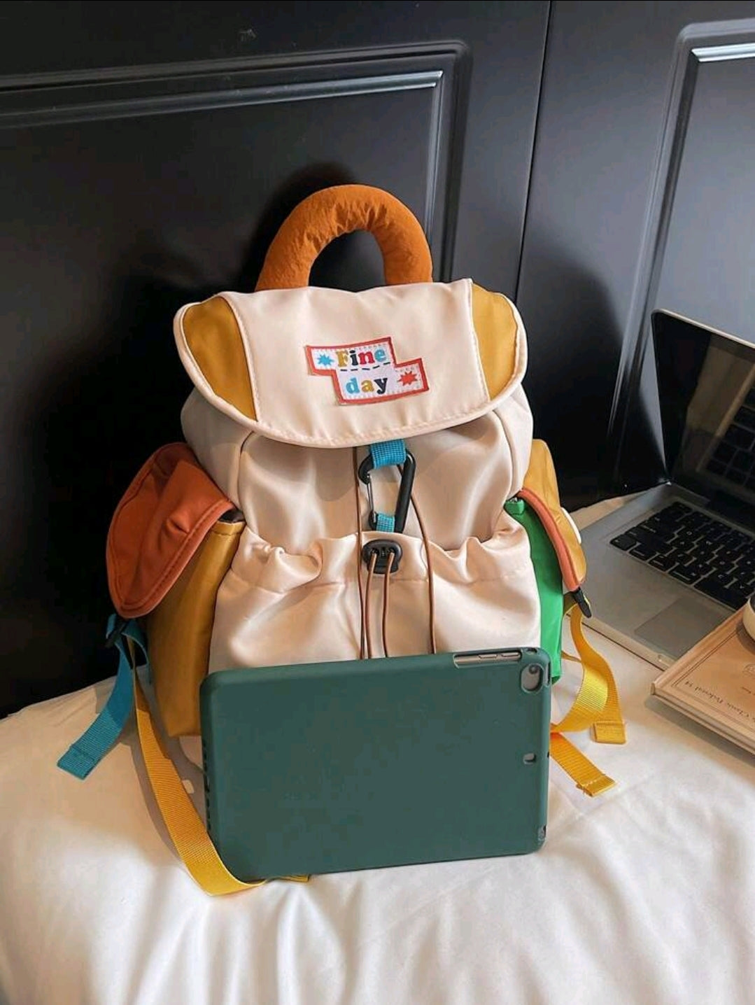 1 pièce Nouveau sac à dos multifonctionnel léger, sac de navettage casual avec grande capacité, convient aux élèves