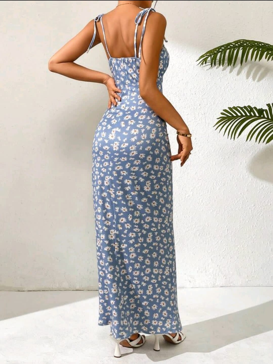 Rafferiza Robe mi-longue fleurie pour femmes, idéale pour les vacances