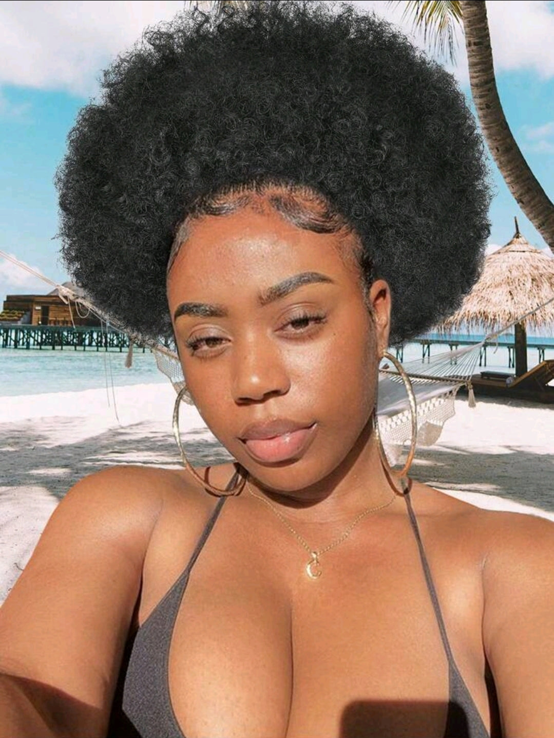 Extensions de queue de cheval à cordon avec chignon à cheveux frisés afros de 8/10/12 pouces. Utilisables au quotidien, pour les fêtes, Halloween, le cosplay