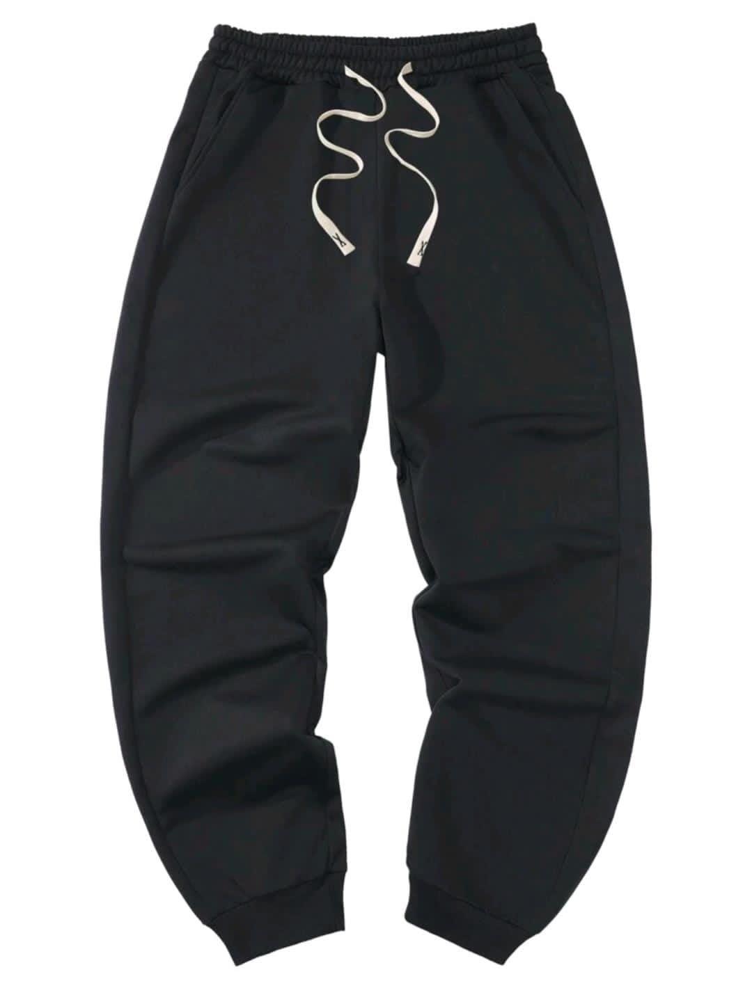 3 pièces Pack Pantalons de survêtement pour hommes, couleur unie