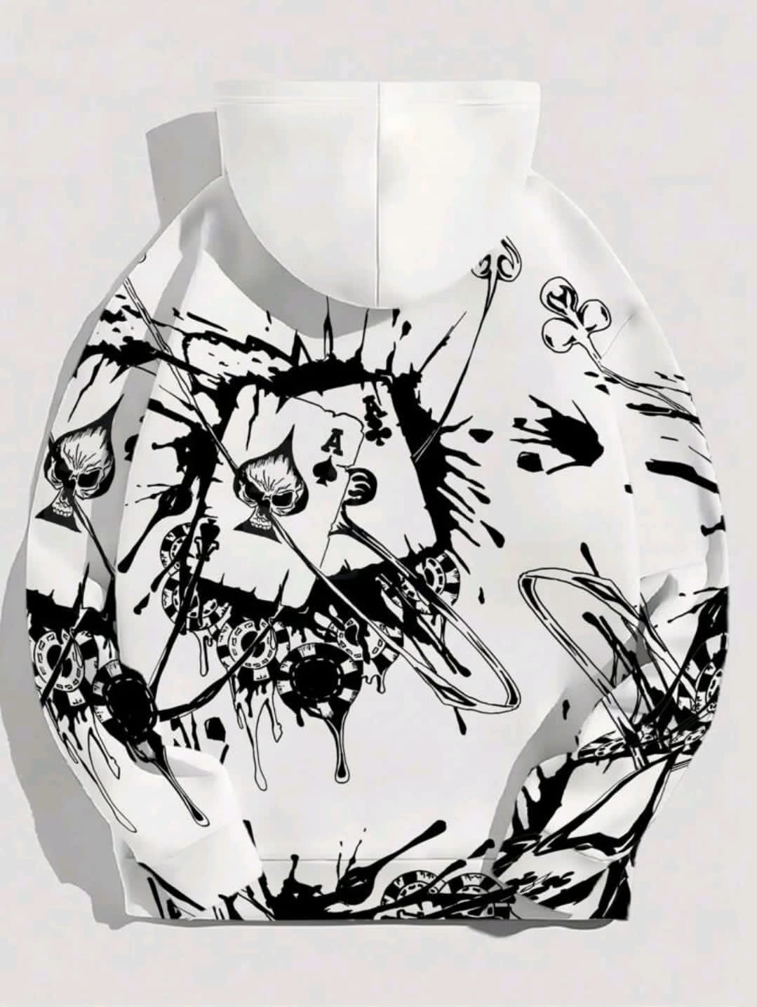 Sweat-shirt à capuche décontracté à manches longues
