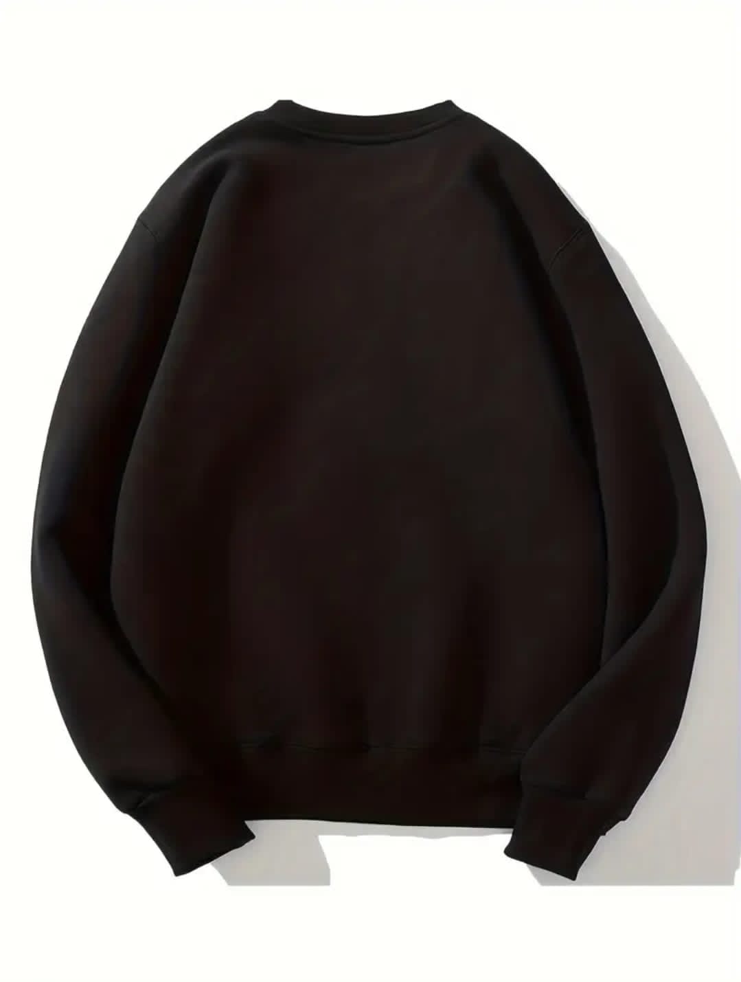 Sweatshirts décontractés à col rond pour hommes - Tissu tricoté épais en molleton 100 % polyester