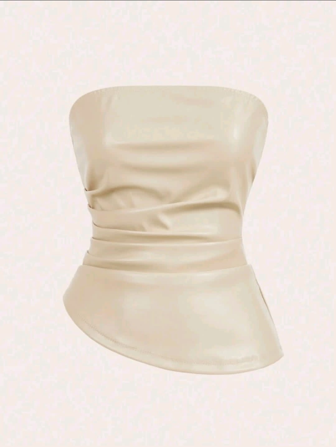 Siren Gaze Top de femme à la mode, plissé avec un ourlet asymétrique, convient pour sortir et les tops de fête