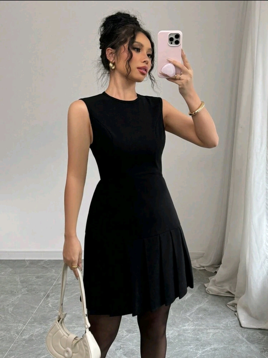 Slaydiva Robe décontractée en tissu texturé avec pour femmes