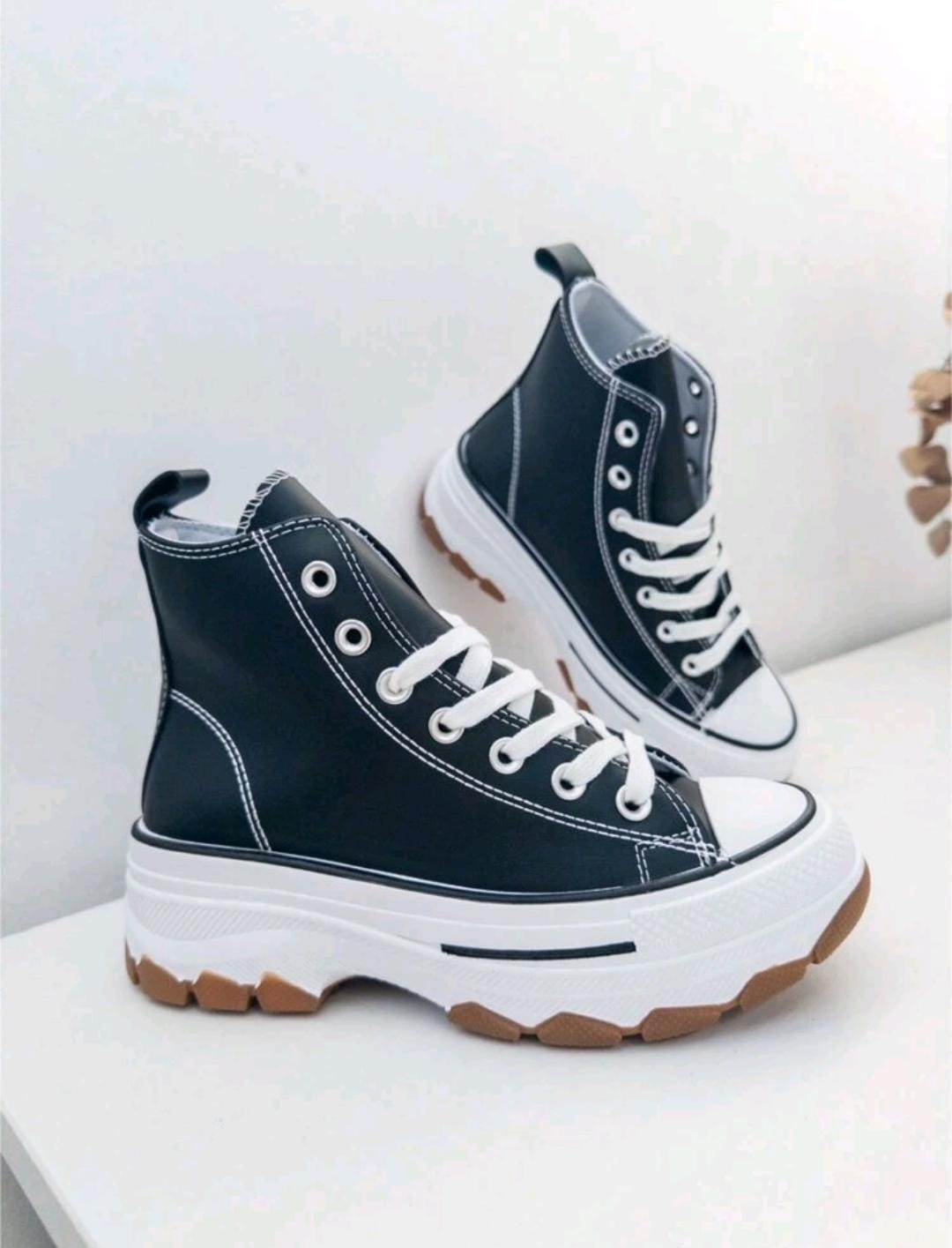 Chaussures décontractées à plateforme haute pour femmes