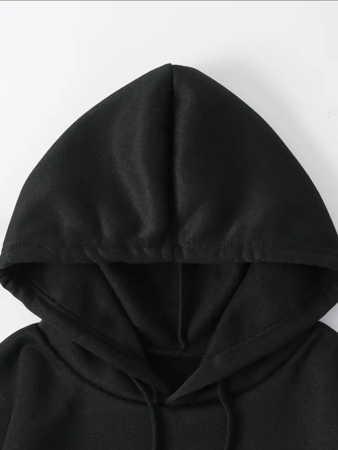 Sweat à capuche tendance pour femme, pull noir en tricot avec imprimé anime, sweat à capuche