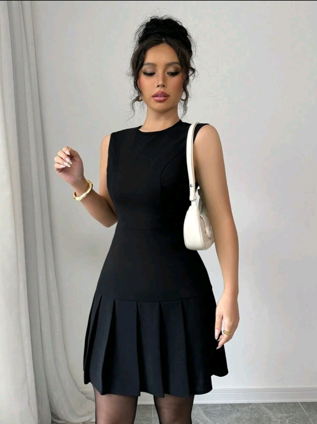 Slaydiva Robe décontractée en tissu texturé avec pour femmes