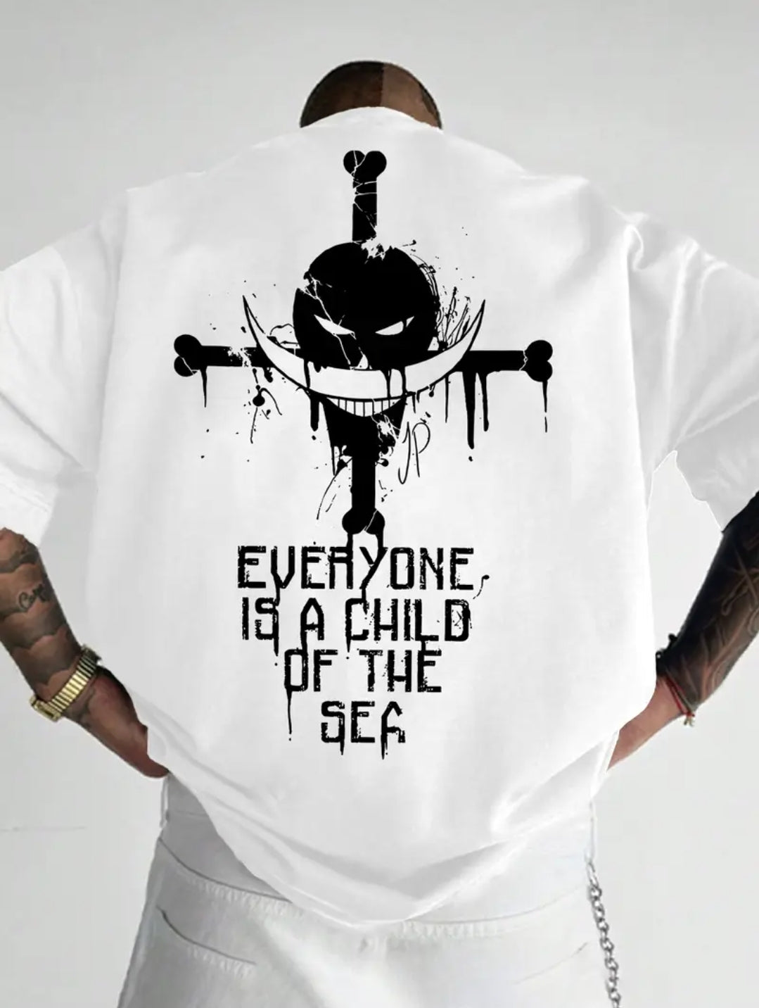 Le T-shirt légendaire à imprimé barbe blanche de marins et pirates, T-shirt pour hommes, décontracté d'été à manches courtes