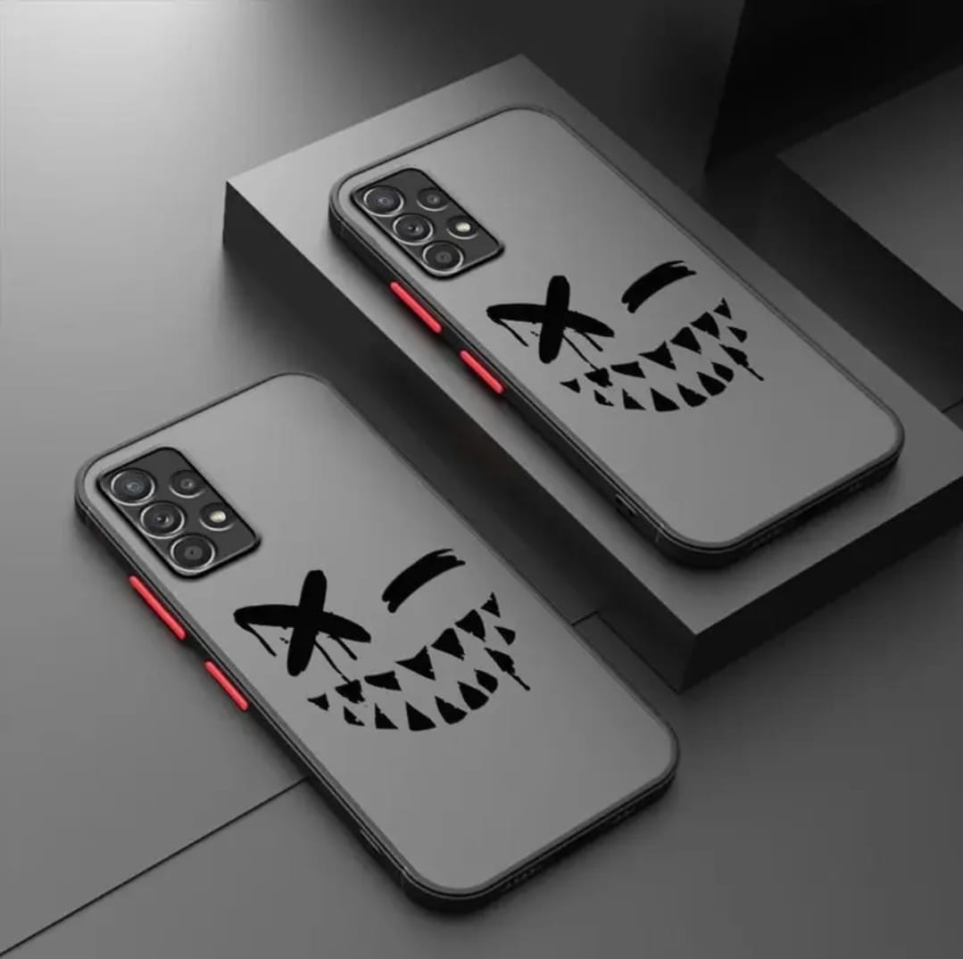 Coque de Protection pour Samsung Galaxy A55 A25 A35 A15 A54 A34 avec Expression Maudite Cartoon A14 A24 A53 A33 A23 A13, Couverture Mate A52 A32 A22 A12 A51 A71 A72 A73, Haute Qualité Antichoc