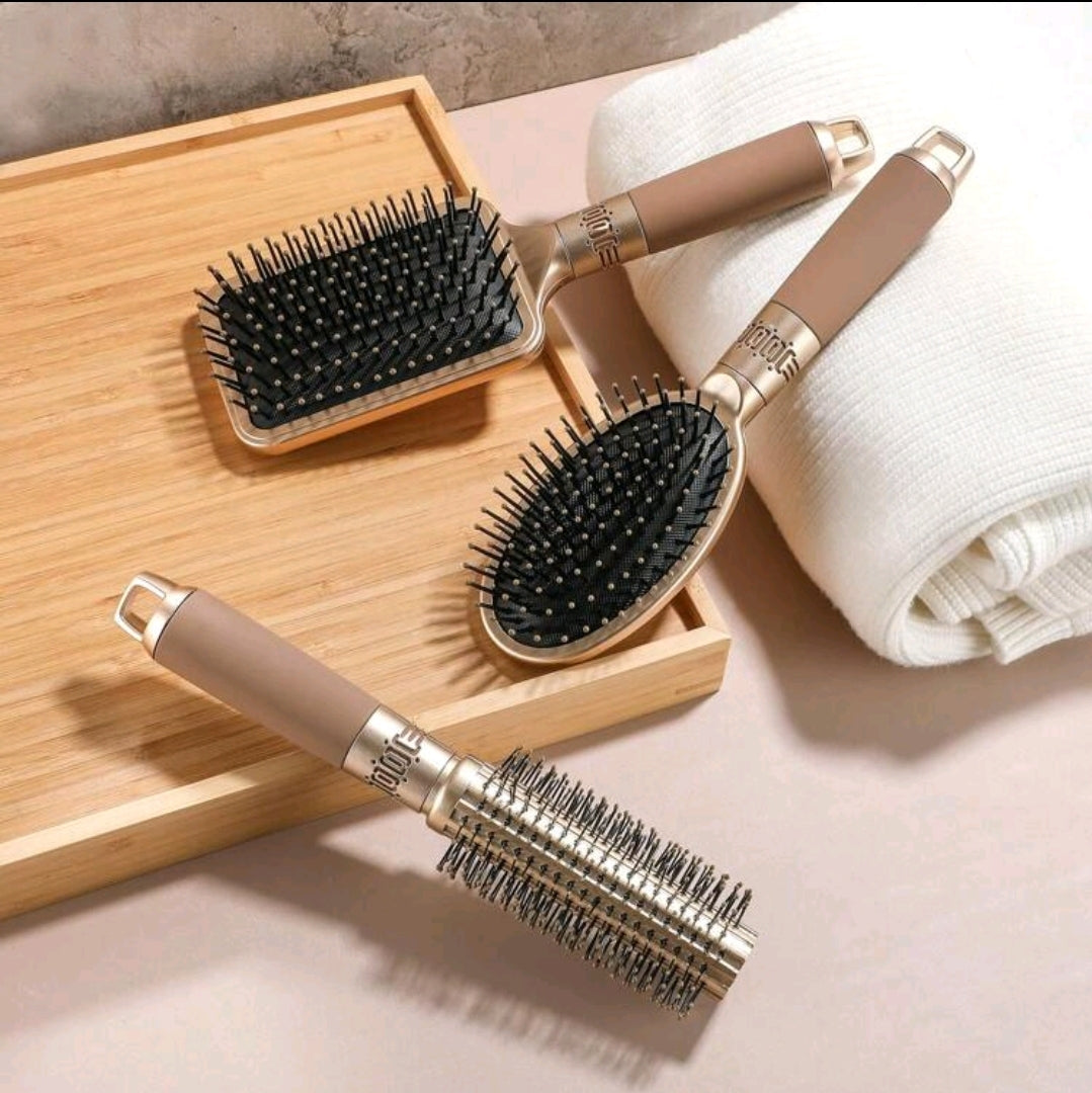 3 pièces Ensemble brosse et peigne Brosse plate Brosse lissante pour cheveux pour hommes et femmes, cheveux mouillés