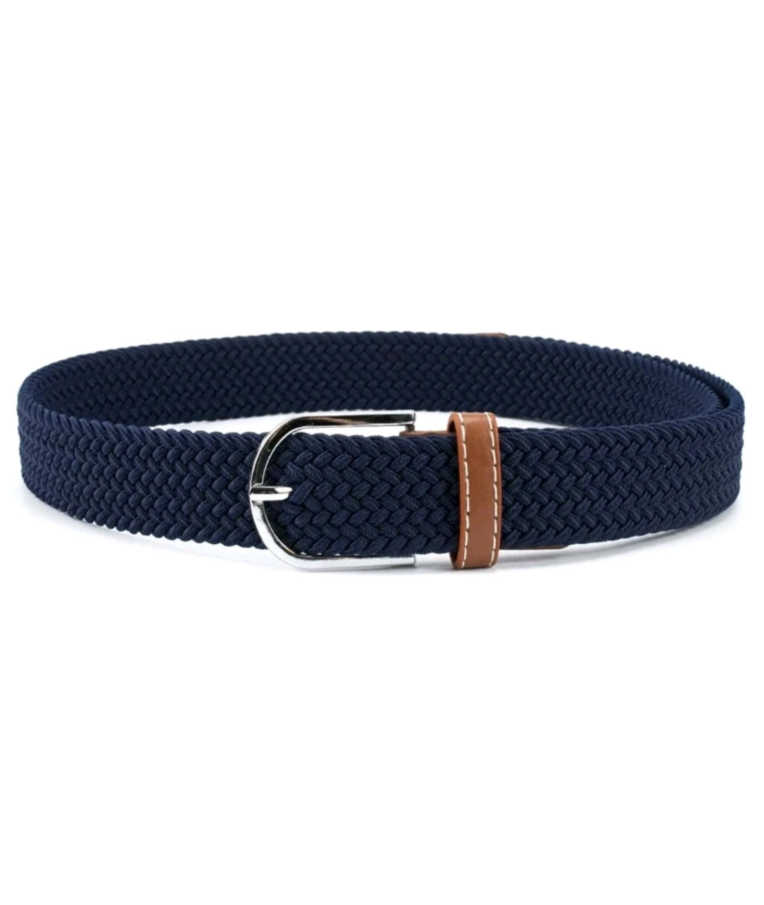 1 pièce Ceinture tressée élastique pour homme, ceinture sans trous pour les affaires