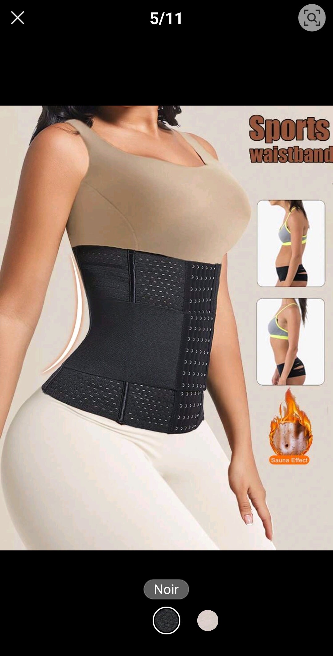 1 pièce Ceinture de maintien de la taille avec double ceinture