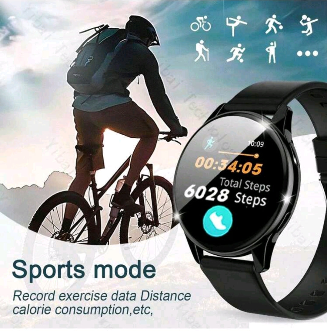 1 pièce Bracelet montre intelligente confortable en silicone avec appel sans fil, alerte de messages