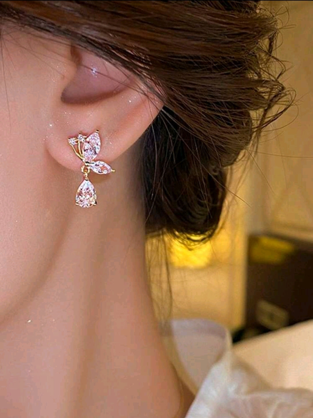 5 paires de boucles d'oreilles élégantes pour femmes, design de cœur rose, nœud géométrique