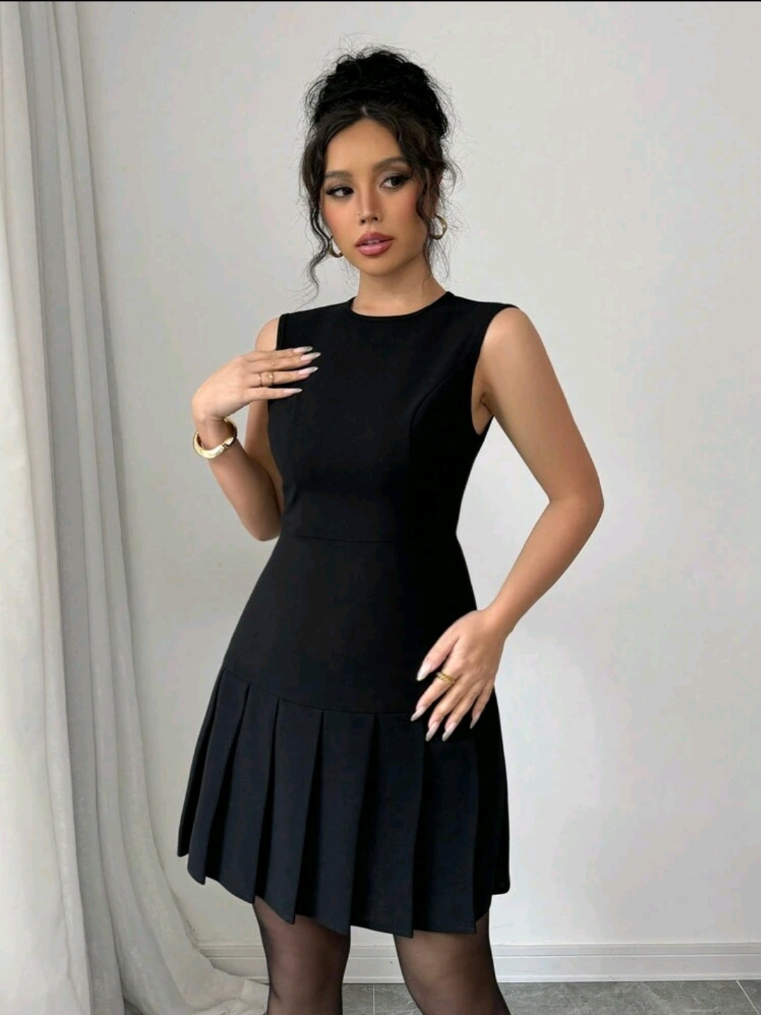 Slaydiva Robe décontractée en tissu texturé avec pour femmes