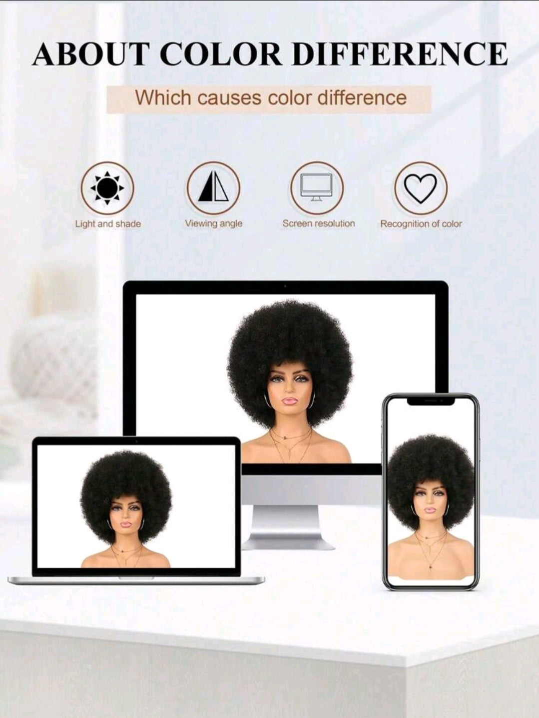 Perruque Afro 70's Pour Femmes, Perruques Bouclées Naturelles Noires, Grandes, Rebondissantes Et Douces, Aspect Naturel Complet Pour Soirées Quotidiennes, Cosplay, Costumes Pour Halloween