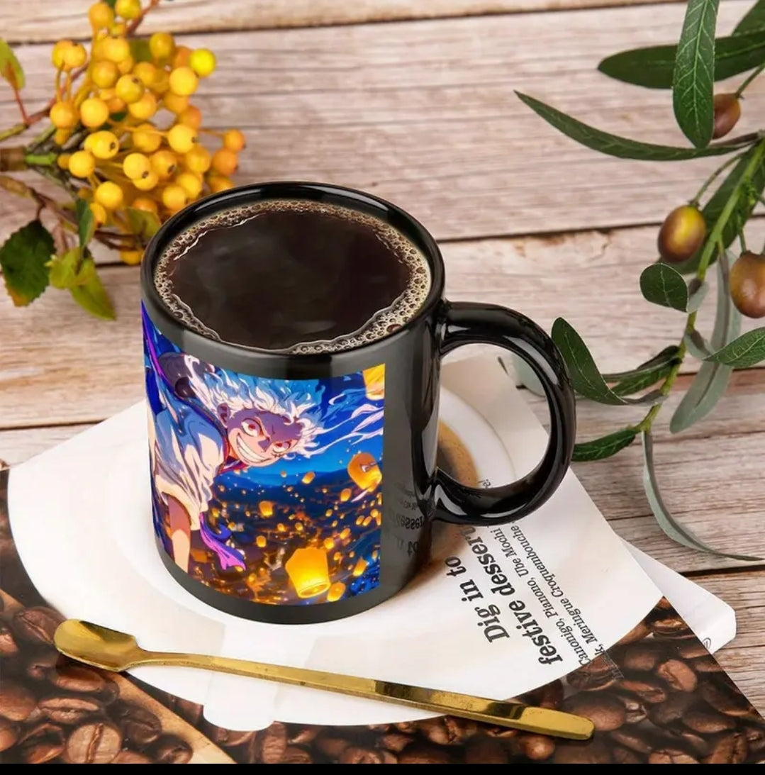 1 tasse en céramique isolée d'inspiration animée de 11 oz - Designer