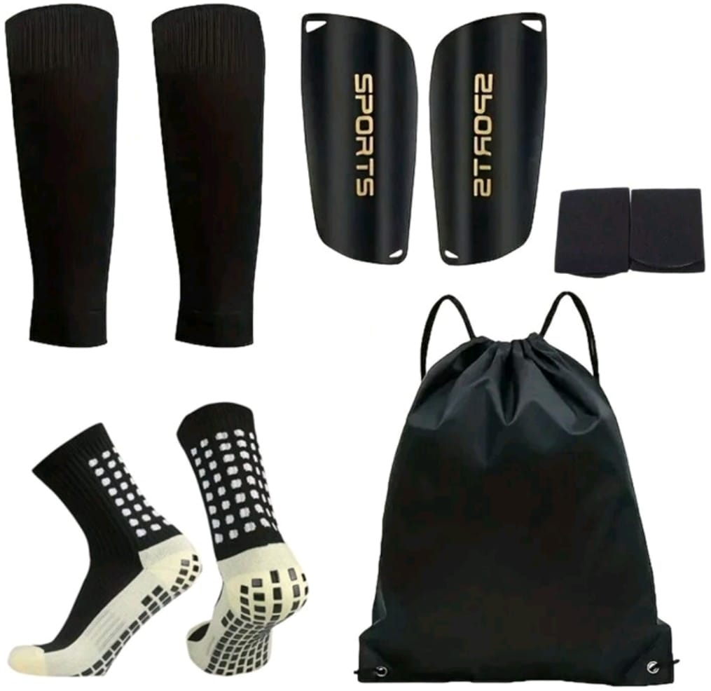 5 pièces/set Sac de football, chaussettes de football pour adolescents et hommes