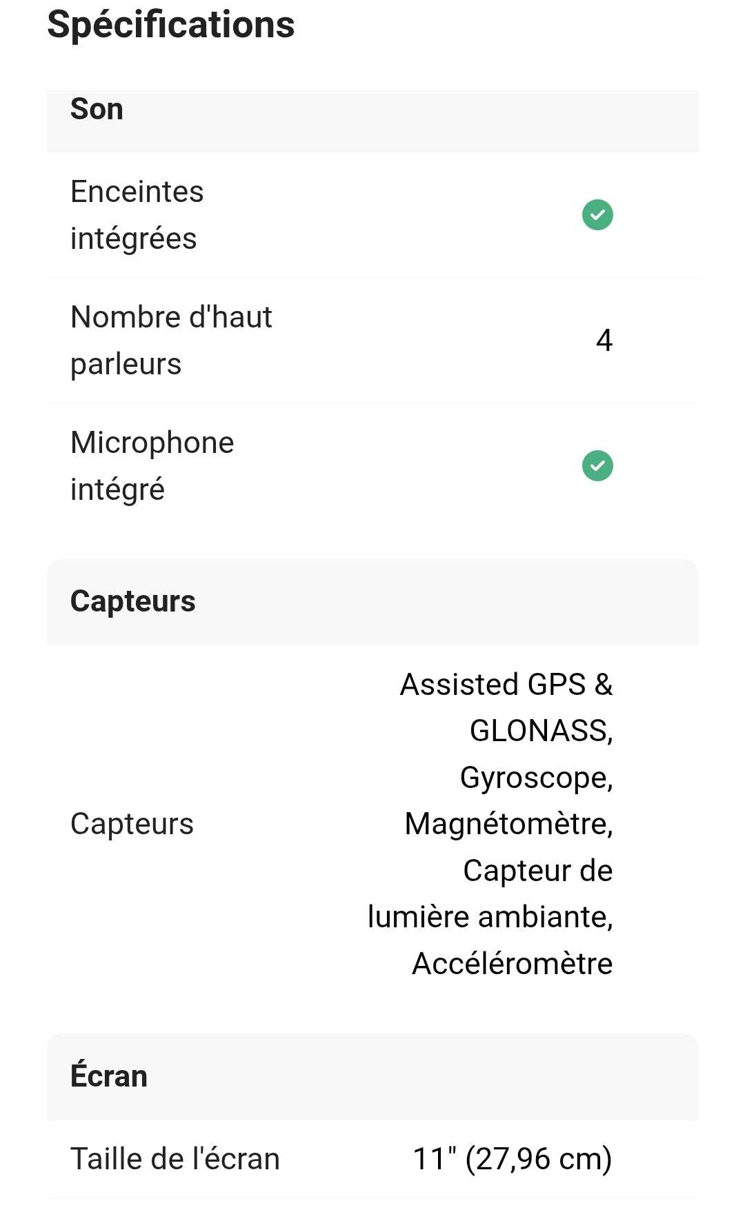 Samsung | Galaxy Tab A9+ 64 Go wifi Argent , garantie 2ans